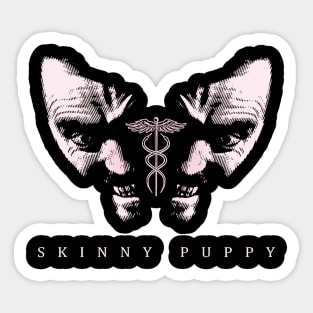 skinny puppy red fan art Sticker